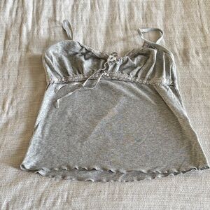 Brady Melville OS LN Strap Cami Top with Ruffle Trim